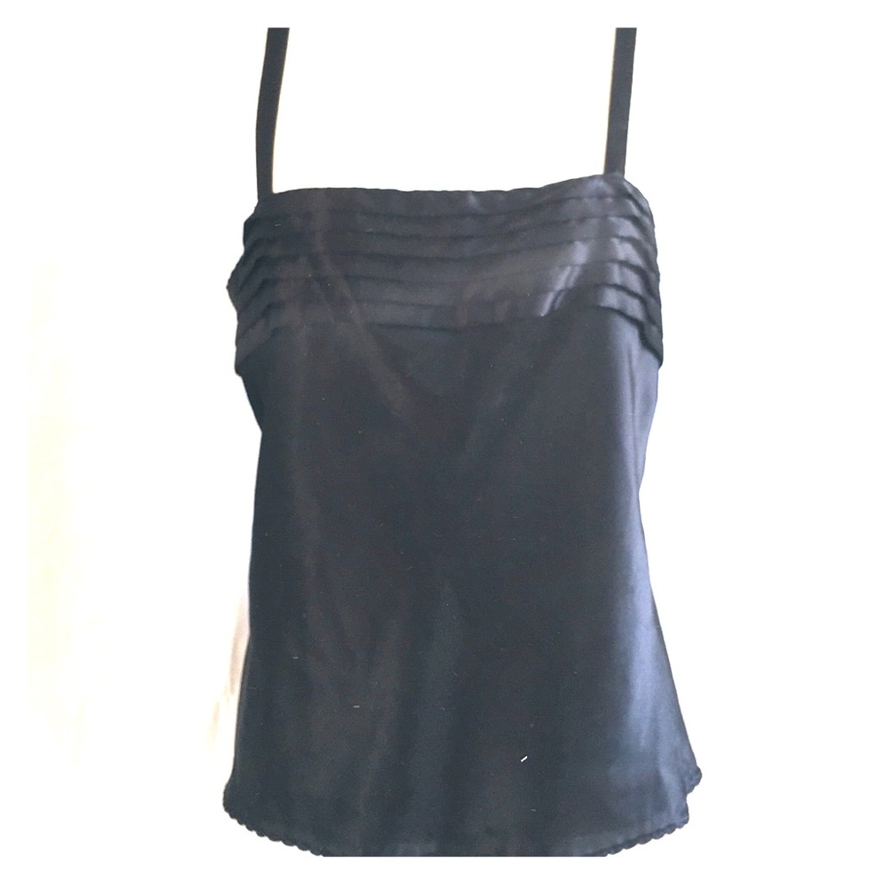 Vintage Black satin camisole size- Large